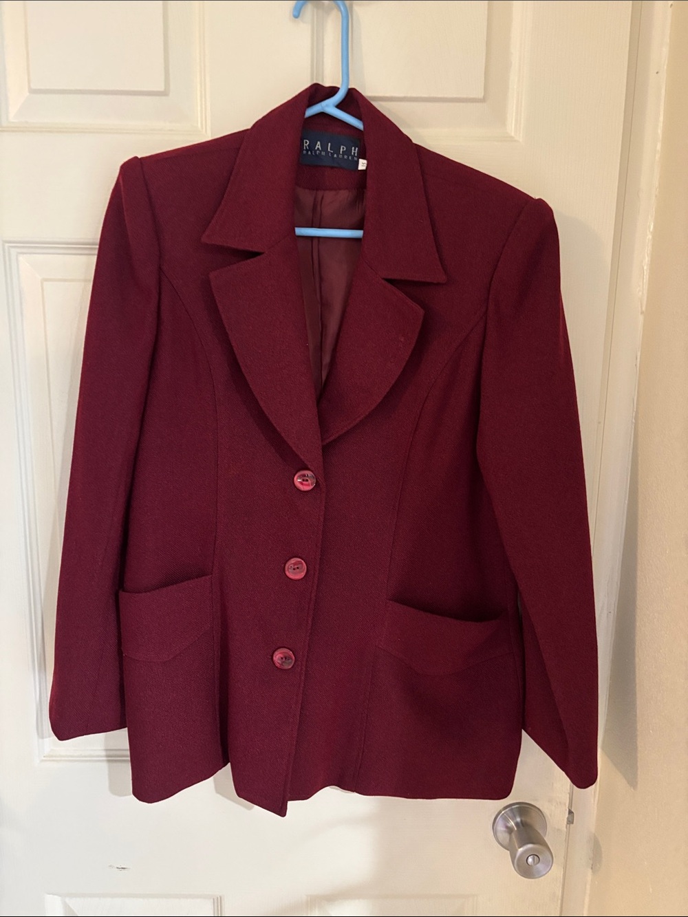 Ralph Lauren Women's Wine Red Blazer Jacket